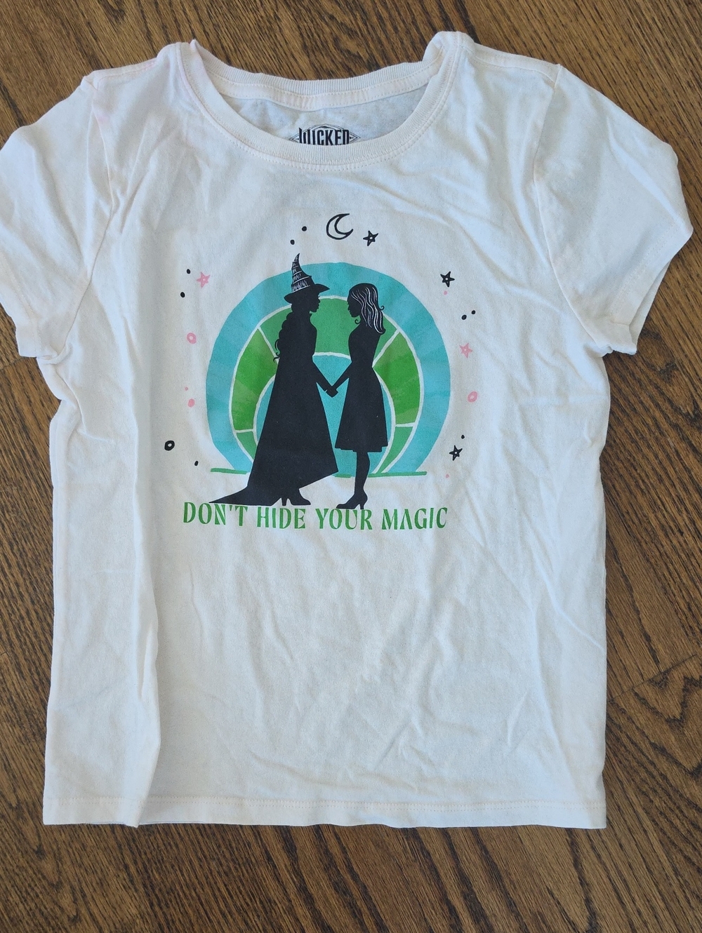 NWOT Don't Hide Your Magic Girls' White Graphic Tee